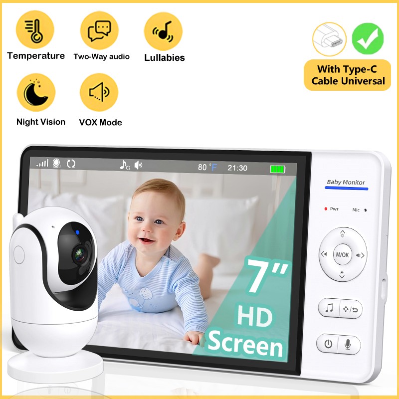 Home Cinema Wireless - Geen WiFi 7 inch babyfoon 2-weg