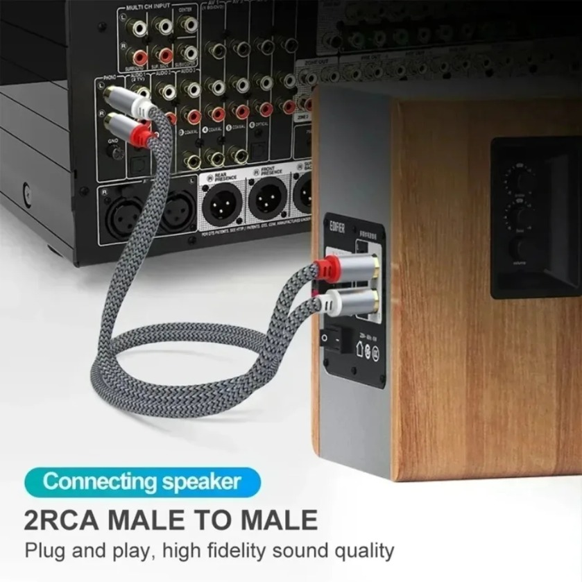 2 RCA naar 2 RCA stereokabels  - Home Cinema Tv recensie en prijs