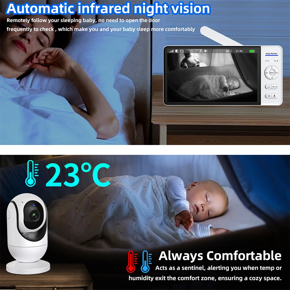 Geen WiFi 7 inch babyfoon 2-we - Home Cinema Wireless recensie en prijs