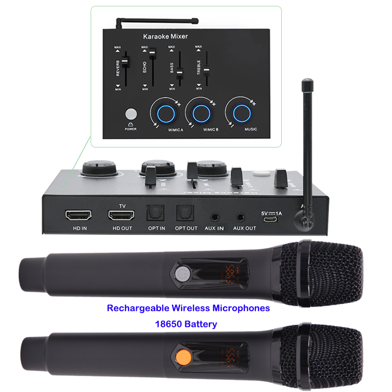 Draadloze oplaadbare karaoke-m - Home Cinema Tv recensie en prijs