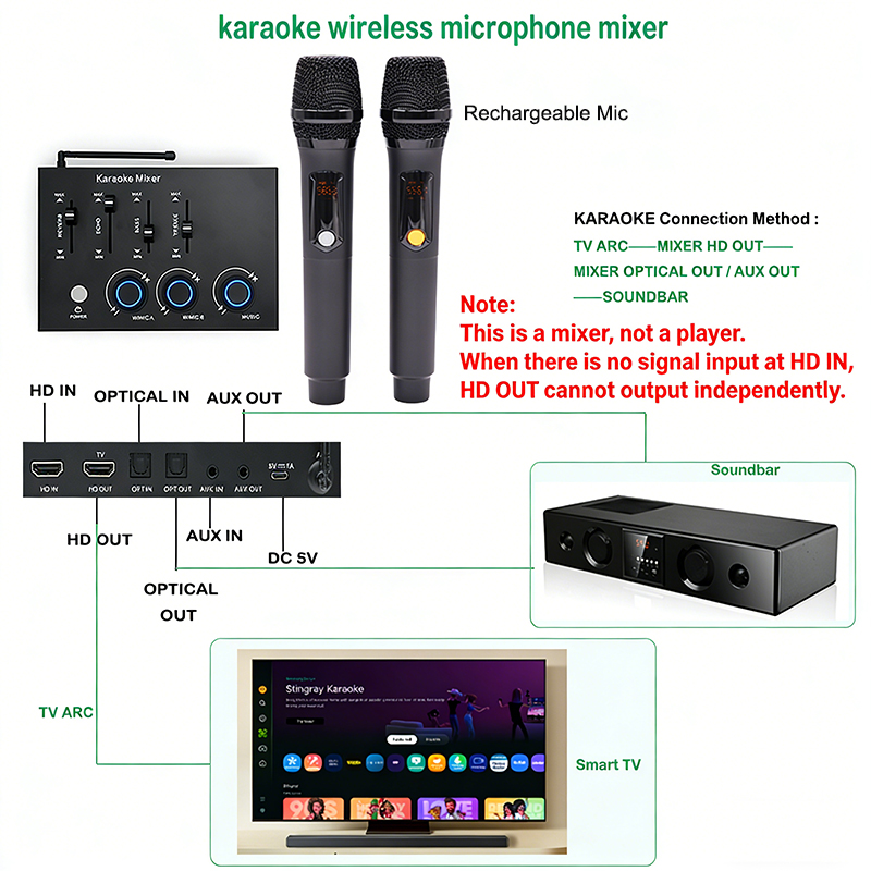 Draadloze oplaadbare karaoke-m - Home Cinema Tv recensie en prijs