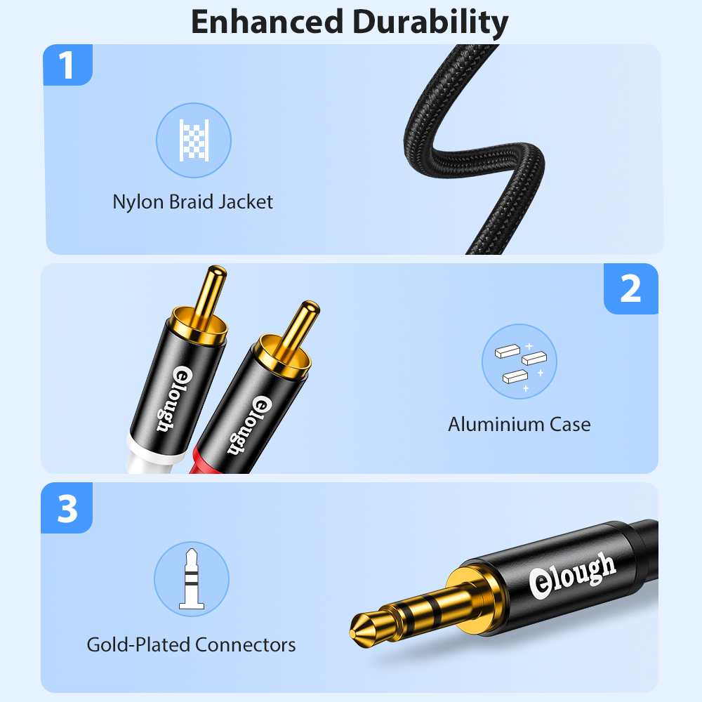 Elough Rca Kabel Aux Rca Luids - Home Cinema Tv recensie en prijs